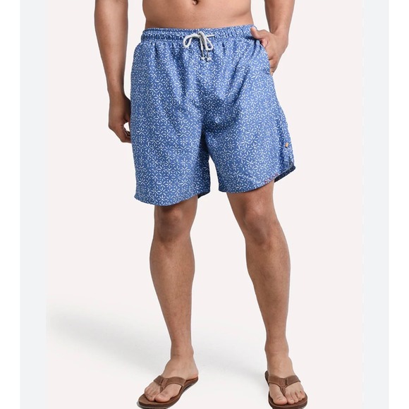 True Grit Other - TRUE GRIT Mens Swim Trunks Board Shorts Bali Blue Print Drawstring Waterman XL